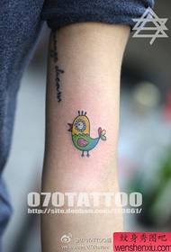 flicka arm kawaii chick tatuering mönster