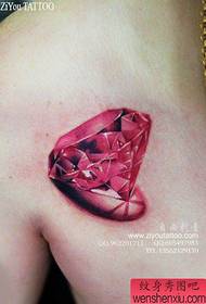 dječačka prsa klasični popularni šareni dijamantski uzorak tetovaže