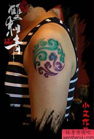 arm popular classic traditional abstract cloud tattoo pattern