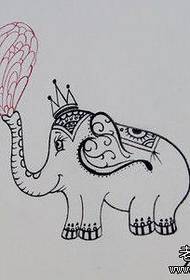 naskah tattoo gajah anu populér