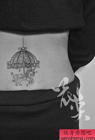 skoonheid middellyf pragtige estetiese karousel Tattoo patroon