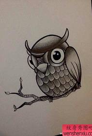 umbhalo owaziwayo we-owl tattoo