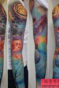 modello di tatuaggio stella braccio classico fiore fresco