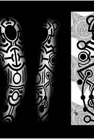 làmh-sgrìobhainn tatù gàirdean flùr totem brèagha