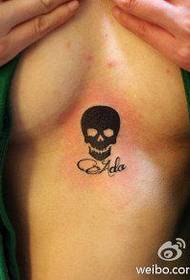 Chica Cofre pequeño y popular tótem pattern con patrón de tatuaje de letras