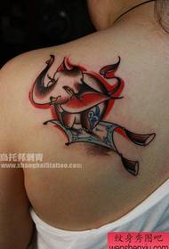 modello di tatuaggio elefante carino popolare spalle ragazze
