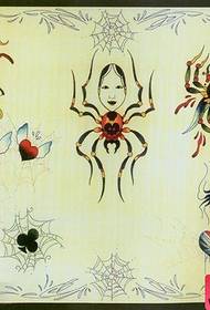 populärer klassischer Satz Spinnen-Tätowierungsmanuskripte
