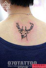 A imagem do show de tatuagem dos veteranos recomendou um padrão popular de tatuagem de veado
