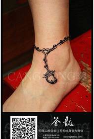 skientme-enkels populêr delikat anklet Tattoo-patroan