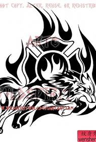 cool running totem wolf tattoo manuscript