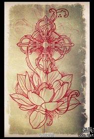 naskah klasik vajra dan tato lotus yang populer