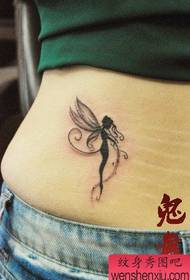 дівчинка талії маленький і популярний ельф татуювання візерунок 170154-Маленький і популярний візерунок татуювання зайчика на щиколотці дівчини