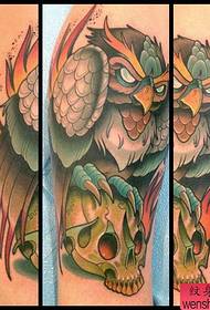 recommend a popular owl tattoo pattern