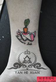 modello di tatuaggio coniglietto alternativo gambe di ragazze