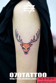 modello di tatuaggio cervi moda braccio moda ragazza