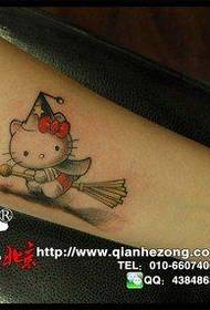 modèle de tatouage chaton mignon fille bras