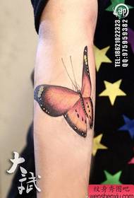 Mädchen Arm schöne beliebte Farbe Schmetterling Tattoo Muster