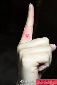 краса пальця милий кіт лапу друку татуювання візерунок
