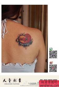 popular love gift box tattoo pattern