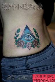 cintura de beleza moda fermoso patrón de tatuaxe de ollos de Deus