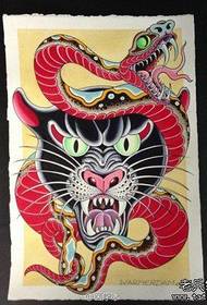 super cool and cool a black panther and snake tattoo manuscript