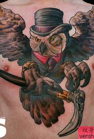 за всички препоръчайте на чужд майстор модел на татуировка на сова