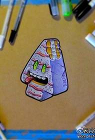 popolare manoscritto tatuaggio classico gelato