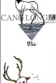 a group of popular popular deer tattoo manuscript