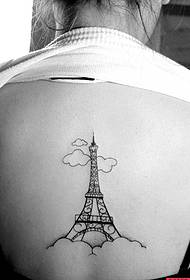 бозгашт намунаи Tatto Eiffel Tower