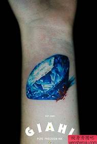 рука популярный тонкий цветной алмаз татуировки