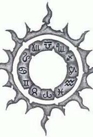 12 yulduz turkumidagi logotip zarb naqshlari
