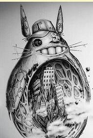 صورة موصى بها لنمط مخطوطة الوشم Totoro