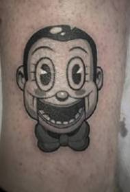 donkel schwaarz Cartoon Tattoo Muster - 9 Héich gro donkel Tattoo Biller