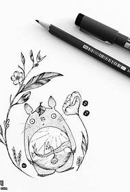 Totoro эскиз кол жазмалары