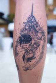 Evangelion themed animated tattoo works
