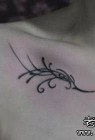 плече дівчинки невеликий свіжий - маленький візерунок татуювання тотем
