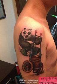 patrón de tatuaje de Kung Fu Panda de brazo de niños