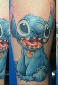 Animierte Tattoo-Muster Reihe von Disney-Cartoons Verschiedene gemalte Cartoon-Tattoo-Muster