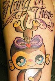 Cartoon tattoo patroon