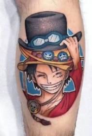One Piece Tattoo 9 One Piece Road Flying Model of Tattoo of Soron Ai