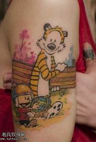 arm cartoon tattoo patroon