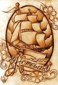 foto retrò elegante tatuaggio