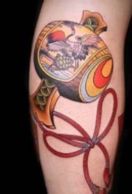 Japanese traditional Xiaofu drum tattoo pattern 9 sheets