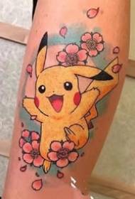 Setšoantšo se setle sa litšoantšo tsa tattoo tsa Pikachu 9 litšoantšo