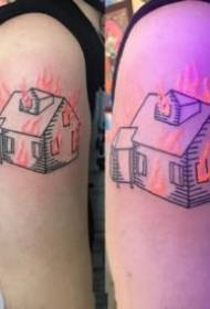 9 apprezzamento dell'immagine con effetto tatuaggio fluorescente