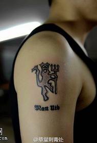 modello del tatuaggio del totem del fumetto della spalla