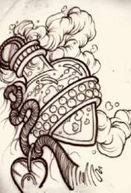 24 izvrsne crtež redakcije nacrta rukopisa tetovaža