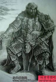 Wuhu will Zhang Fei Tattoo Manuscript 171441-Super Classic Full Back Zhao Yun Tattoo Manuscript