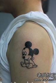 modèle de tatouage bras dessin animé souris souris