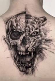 27 foto di opere di doppio tatuaggio scuro e pungente